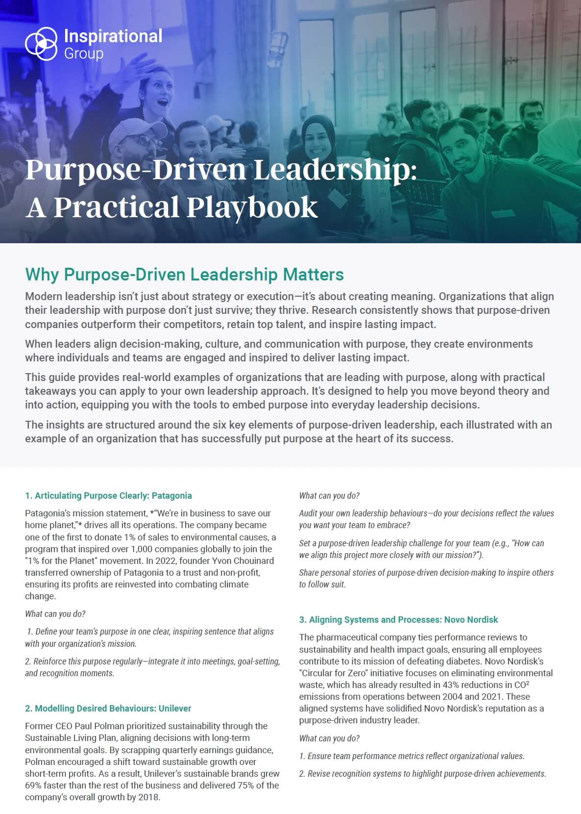 Leadership Masterclass - playbook